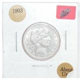 1903 Barber quarter, AU