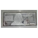 .999 1oz $100 note