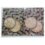 Lot of 2 Lincoln cent albums, 1 - 1941-74,