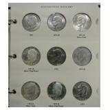 Eisenhower dollar album 1971-78, complete with