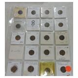 Lot of 20 Lincoln cents 1924-26