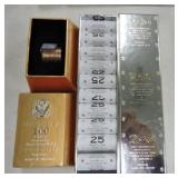 Lot of 12 Presidential dollars and 250 nickels