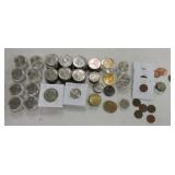 US modern coin lot: 79 Kennedy halves (one