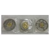 Lot of 3 US coin inlays