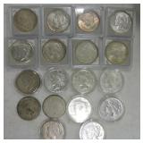 Lot of 18 Peace dollars