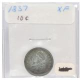 1837 Bust dime, XF