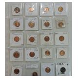 Lot of 19 proof Lincolns 1964-2001, and