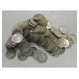 Lot of 108 silver dimes