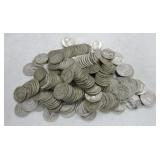 Lot of 226 silver quarters