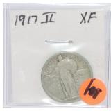 1917 Ty 2 Standing Liberty quarter, XF