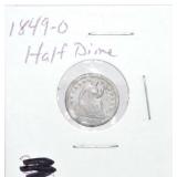 1849-O Liberty Seated half dime