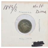 1849/8 Liberty Seated half dime