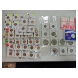 BU lot of 74 BU Lincoln cents 1943-89, 1912-D