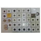 Lot of foreign coins, some silver