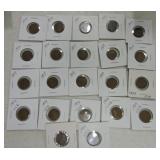 Lot of 15 - 1909 and 7 - 1909 VDB Lincoln cents