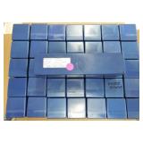 Lot of 35 blue plastic 2x2 boxes