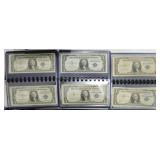 Lot of 60 - $1 silver certificates, some CU