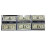 Lot of 60 - $1 silver certificates, some CU