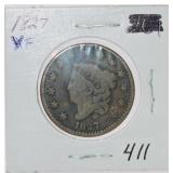 1827 large cent, VF