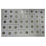 Lot of 16 Barber and 24 Standing Liberty quarters