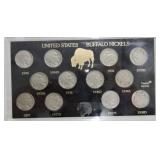 Buffalo nickel set