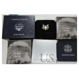 Lot of 6 silver eagles