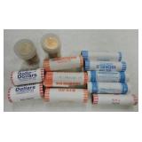 Modern US coin lot: 2 BU rolls Presidential