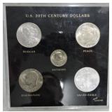 US 20th Century Dollar set, one each -