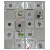 Lot of 16 Liberty seated dimes 1882-1891 AND