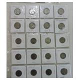 Lot of 40 Jefferson nickels and Lincoln cents,