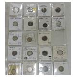 Lot of 19 Liberty seated dimes 1837-1854