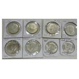 Lot of 8 - 40% Kennedy halves