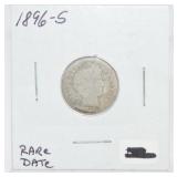 1896-S Barber dime