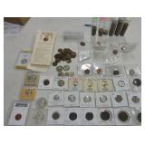 US coin lot: 1963 & 1964 silver halves,