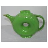 Hall China Donut teapot, emerald with standard