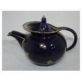 Hall China Windshield teapot, cobalt with