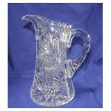 American Brilliant Cut Glass 9' pitcher