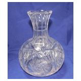 American Brilliant Cut Glass water carafe, 8'
