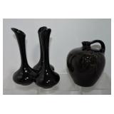 Van Briggle triple hole bud vase and