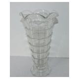 Clear depression glass Tea Room 9 1/2' vase