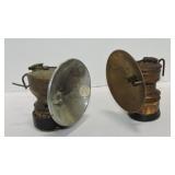 Lot of 2 carbide lanterns