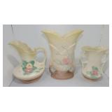 Hull Pottery lot of 3 pcs
