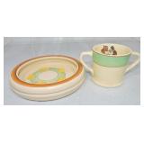 Roseville Juvenile chick bowl and Juvenile