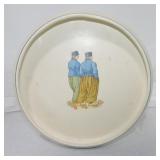 Roseville 'Dutch' tray, 10 1/2'