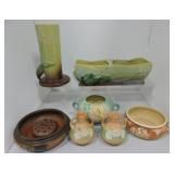 Roseville lot of 7 pcs, various condition