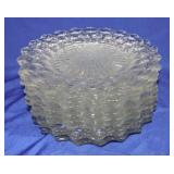 American Fostoria lot of 10 - 9 1/2' dinner plates