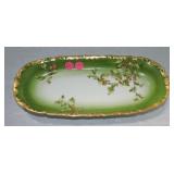 TV France Limoges Holly & Berry celery tray