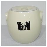 Hall China Silhouette pretzel jar