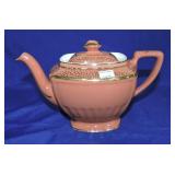 Hall China 4 cup Hollywood teapot, old rose with