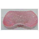 Fenton cranberry opalescent coin spot